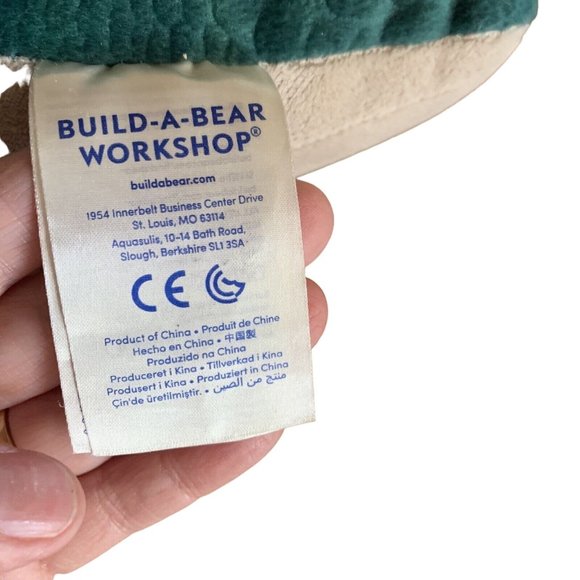 Build-A BEAR Green Stegosaurus Dinosaur 17" Green Stuffed Toy Animal Plush BAB** - Picture 4 of 6